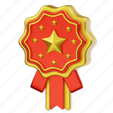 rosette, badge, award badge, award, ribbon-badge, achievement, star-badge, reward, medal