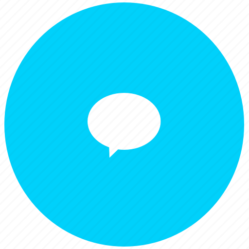 Blue, chat, im, message, quote icon - Download on Iconfinder