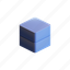 cube, geometric, shape, square, stack, solid, double, horizontal 