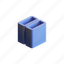 cube, geometric, shape, square, hollow, hole, stand, vertical 