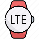 lte, smartwatch, technology, network, connection, communication, round smartwatch