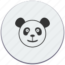 animal, bear, head, panda, smile