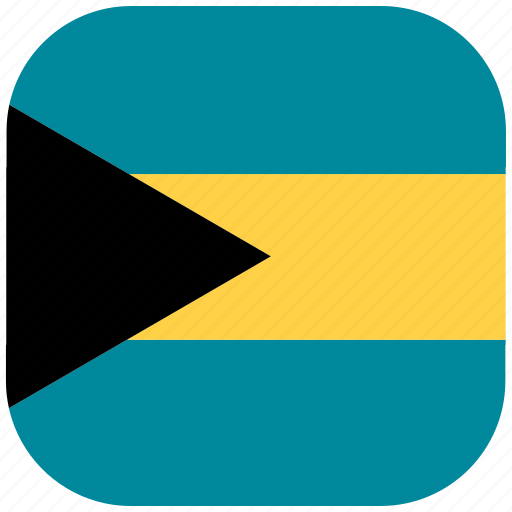 Bahamas, country, flag, national, rounded, square icon - Download on Iconfinder