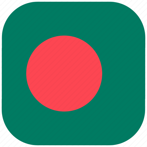 Asian, bangladesh, country, flag, national, rounded, square icon - Download on Iconfinder