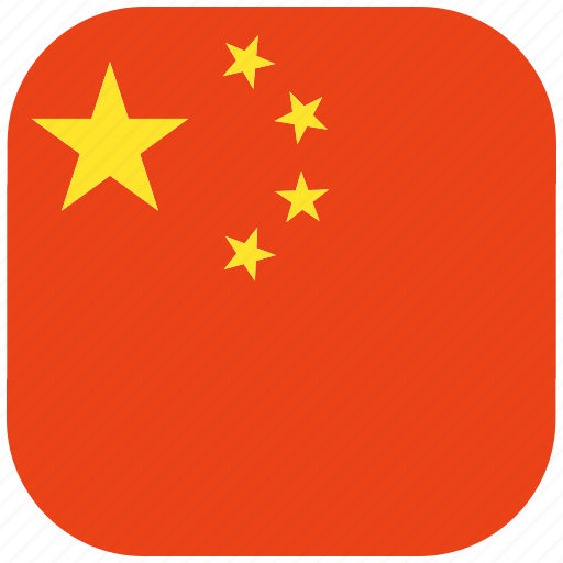 Asia, china, country, flag, national, rounded, square icon - Download on Iconfinder