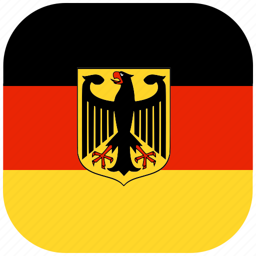 Country, europe, flag, germany, national, rounded, square icon - Download on Iconfinder