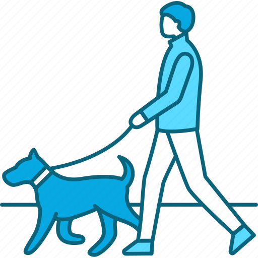 Routine, everyday, walk, dog, animal, domestic, walking icon - Download on Iconfinder
