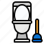 bathroom, clean, flush, sanitary, toilet 