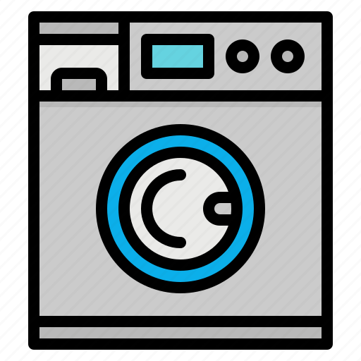 Cleaning, clothes, laundry, machine, washing icon - Download on Iconfinder