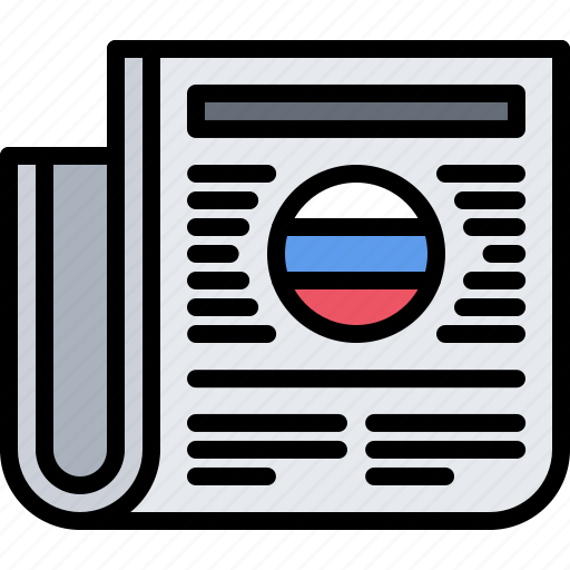 News, newspaper, flag, russia, country, nation, culture icon - Download on Iconfinder