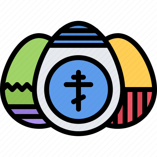 Egg, cross, easter, russia, country, nation, culture icon - Download on Iconfinder