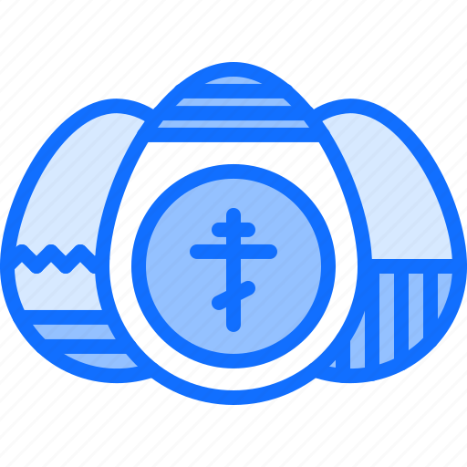 Egg, cross, easter, russia, country, nation, culture icon - Download on Iconfinder
