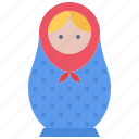 matryoshka, toy, doll, russia, country, nation, culture