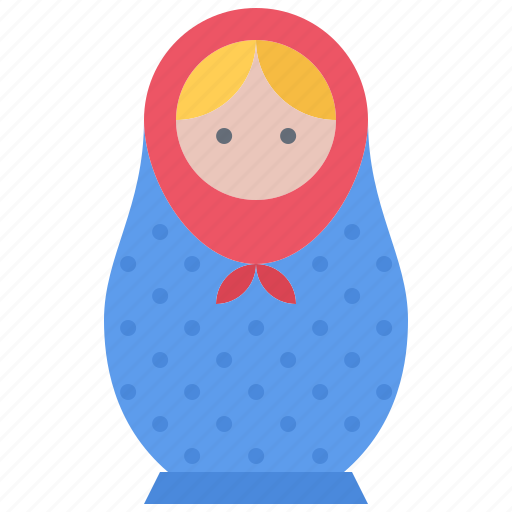 Matryoshka, toy, doll, russia, country, nation, culture icon - Download on Iconfinder