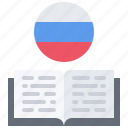 book, flag, russia, country, nation, culture