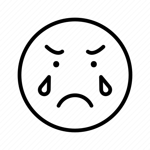 Sad, crying, bipolar, disorder, emotion icon - Download on Iconfinder