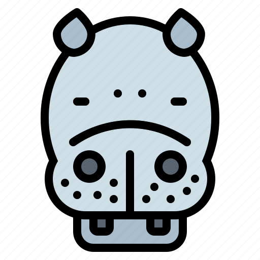 Animal, hippopotamus, life, wild, zoo icon - Download on Iconfinder