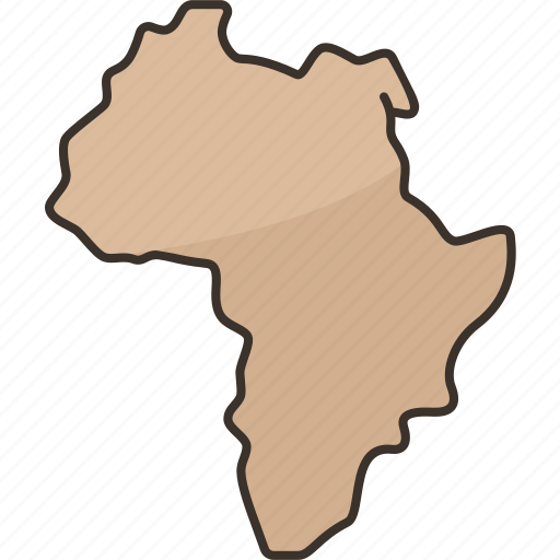 Africa, continent, map, cartography, geography icon - Download on Iconfinder