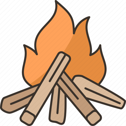 Campfire, bonfire, flame, burn, light icon - Download on Iconfinder