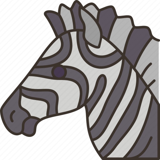Zebra, horse, safari, wildlife, africa icon - Download on Iconfinder