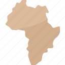 africa, continent, map, cartography, geography