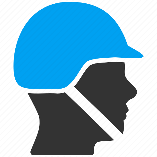 Helmet, military, police, power, security, army officer, soldier head icon - Download on Iconfinder