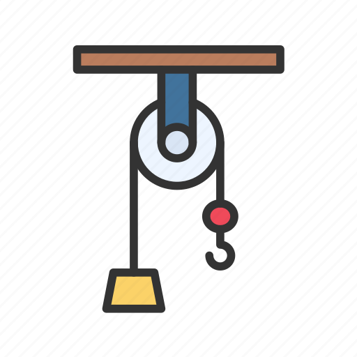 Pulley, lift, load, haul, rigging, hoist, block icon - Download on Iconfinder