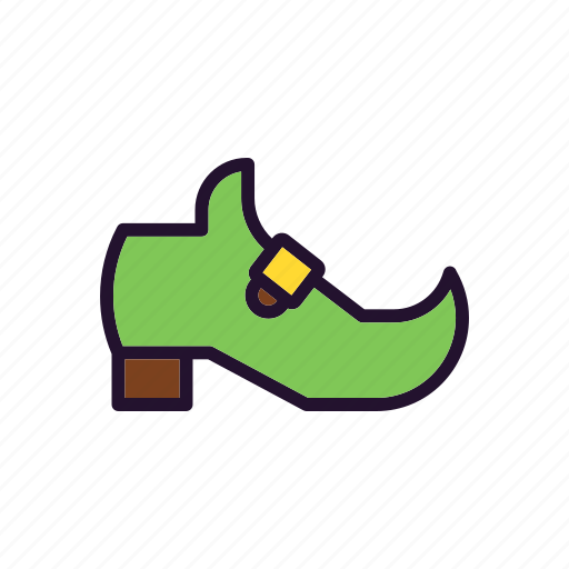 Boot, elf, foot, footwear, goblin, shoe, stpatrick icon - Download on Iconfinder