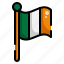 ireland, country, flag, irish, nation, national 
