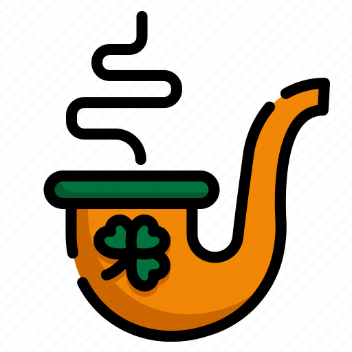 Pipe, celebration, patrick, saint patricks day, shamrock, smoke icon - Download on Iconfinder