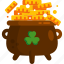 gold pot, irish, st patrick, patricks, ireland, holiday 