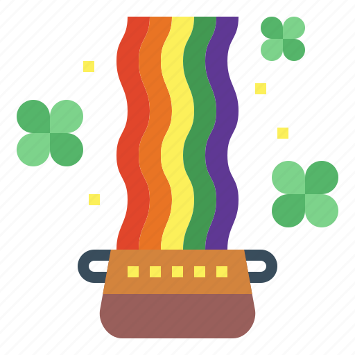 Clover, pot, rainbow, weather icon - Download on Iconfinder