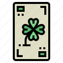 card, clover, game, party