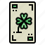 card, clover, game, party 