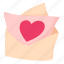 cartoon, envelope, greeting, heart, love, message, object 