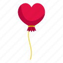balloon, day, gift, heart, holiday, love, valentine