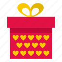 box, decoration, gift, heart, love, present, valentine
