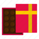 box, candy, chocolate, dessert, food, gift, sweet