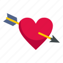 arrow, heart, love, passion, romance, romantic, valentine