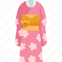 kimono, japanese, costume, female, traditional