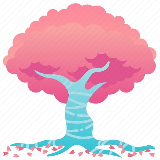 Cherry blossom, japanese, pink, plant, sakura, spring, tree icon - Download on Iconfinder