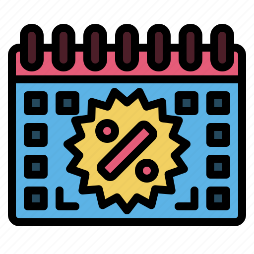 Sales, calendar, sale, discount, date, shopping icon - Download on Iconfinder