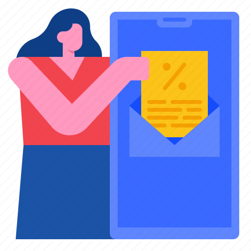 Marketing, email, newsletter, communication, mobile, promotion icon - Download on Iconfinder