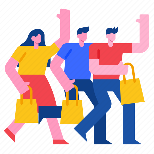 Run, sale, promotion, discount, shopping, people icon - Download on Iconfinder
