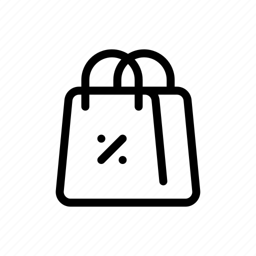 Shopping, bag, discount, promotion, sale, commerce, percentage icon - Download on Iconfinder