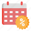 calendar, discount, promotion, sales, sell, schedule, event 