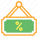 hanged, discount, signboard, promotion, sale, sales, sell