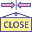 close, market, arrow, sale, store, sign, mall, shopping, direction