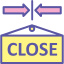 close, market, arrow, sale, store, sign, mall, shopping, direction 