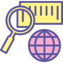 tracking, online, item, barcode, find, scan, globe, monitoring, magnifier